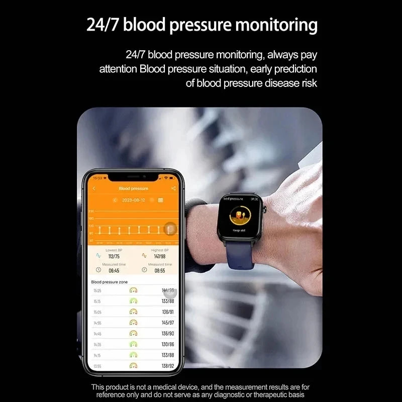 ECG PPG Smart Watch Health Tracker Blood Pressure Lipids