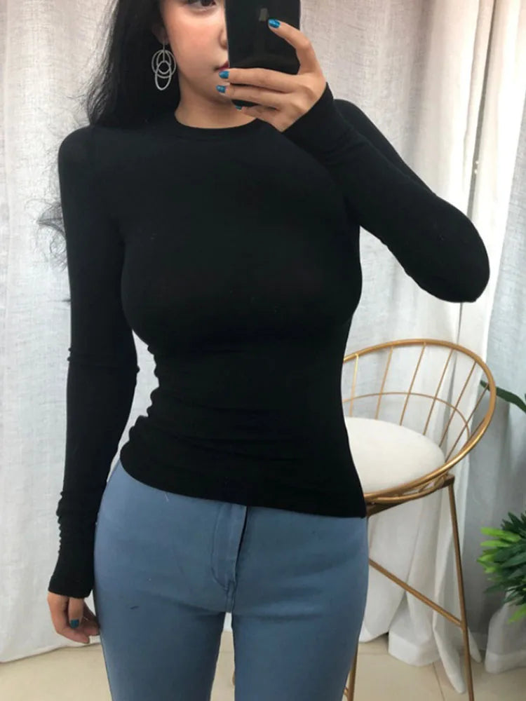 Dozw Women Slim Fit O Neck Knit Summer Top Casualwear