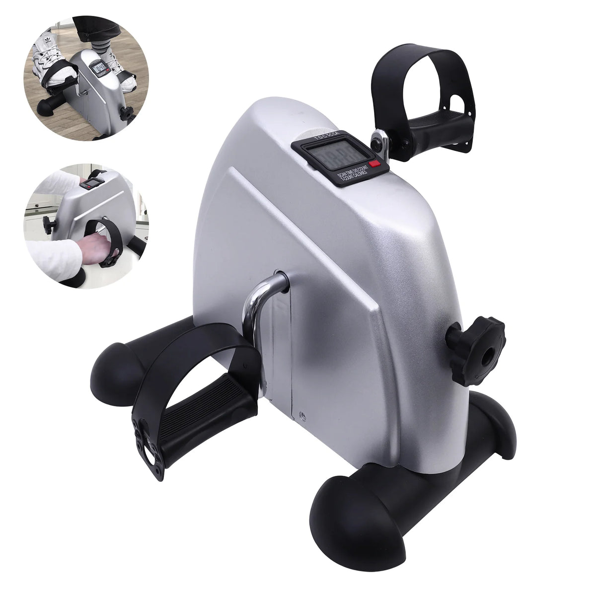 Motorized Mini Desk Pedal Exerciser Bike With LCD Display