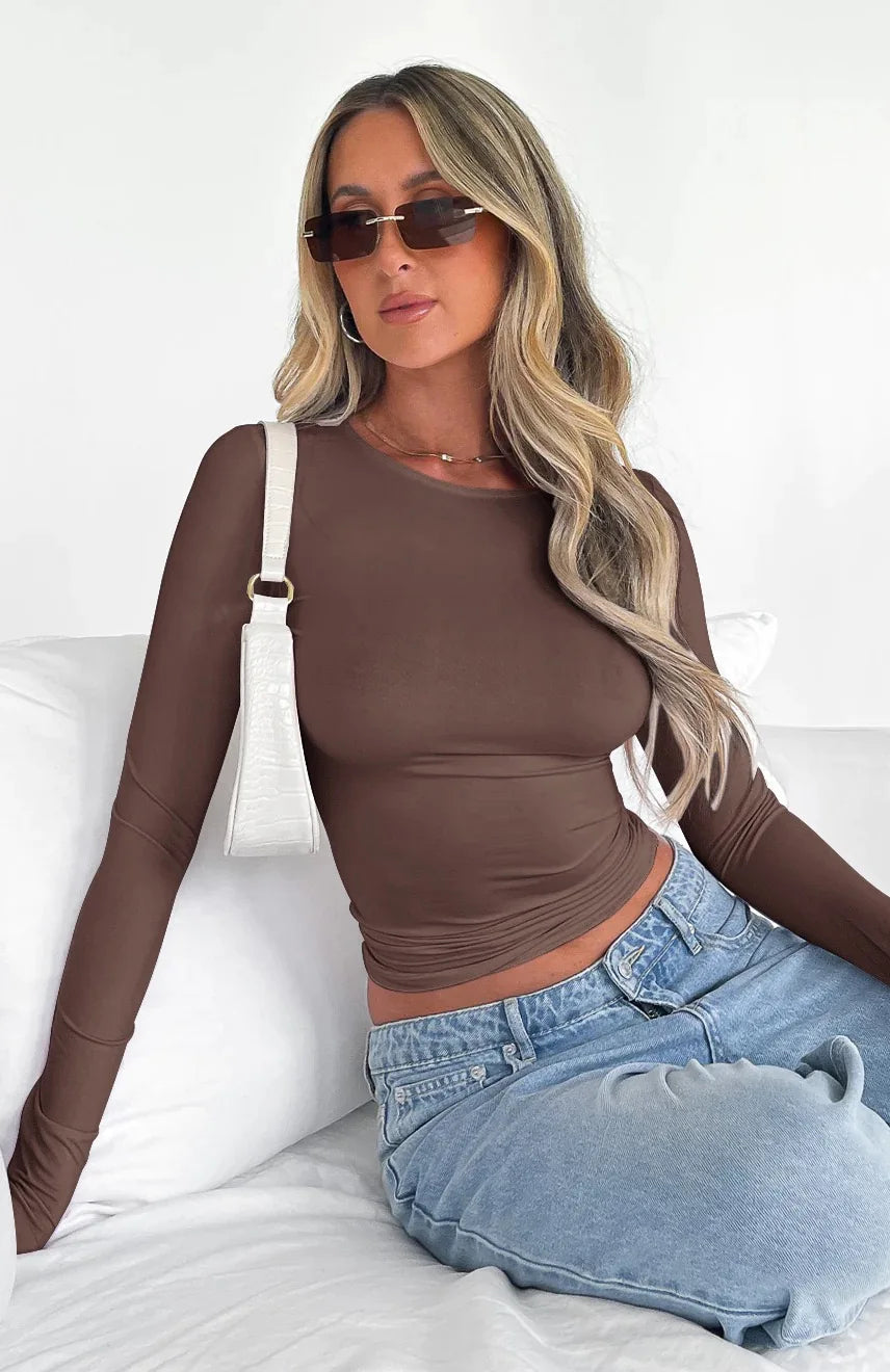 NONECN Womens Casual Long Sleeve T Shirt Slim Fit Hoodie