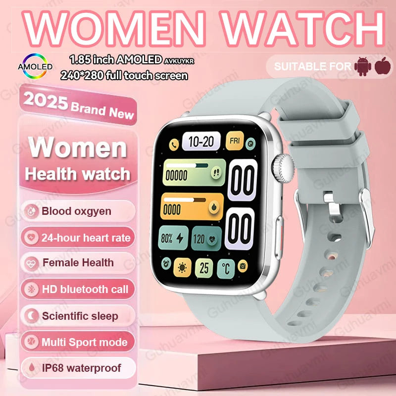 AI Smart Diagnosis Watch HRV PPG Blood Pressure Health Monitor NFC IP68