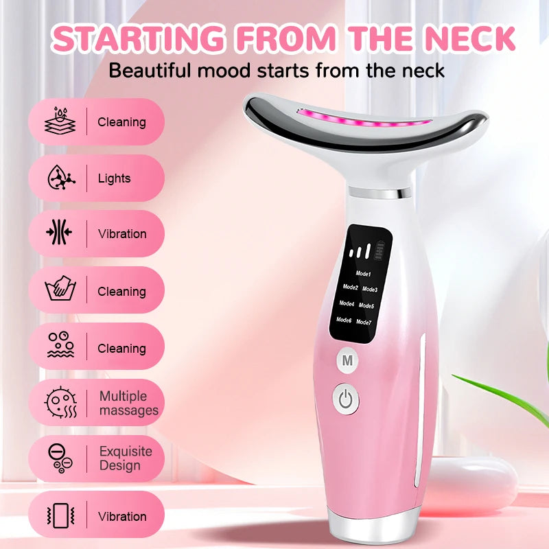 Cloud Prime Face Neck Massager Household Lifting And Firming Facial Electric Introduction Lifting And Firming Beauty Massage Face Care Tools For Christmas And New Year Gifts