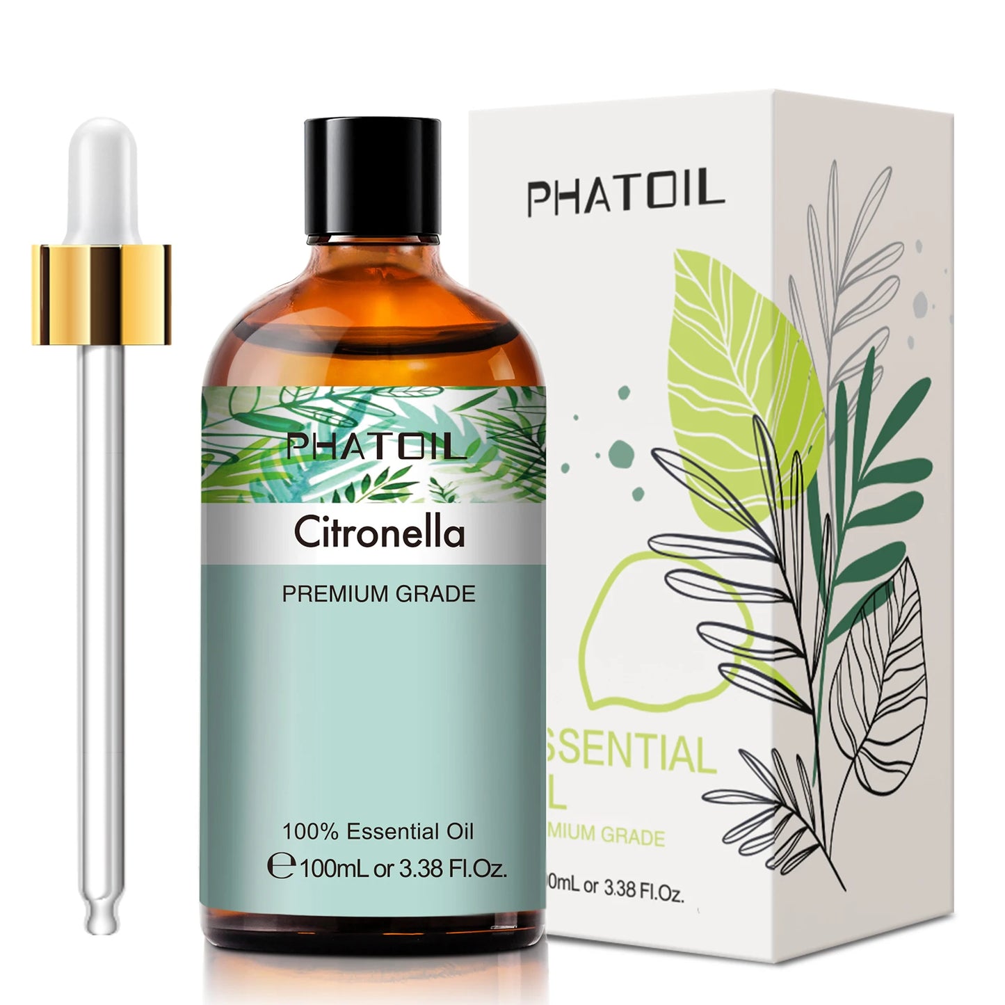 PHATOIL Citronella Pure Essential Oil For Diffuser And Aromatherapy