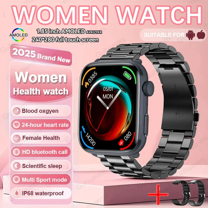 AI Smart Diagnosis Watch HRV PPG Blood Pressure Health Monitor NFC IP68