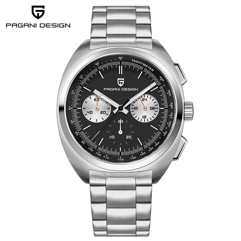 PAGANI DESIGN Men's Sapphire Quartz Chronograph Luxury Wristwatch