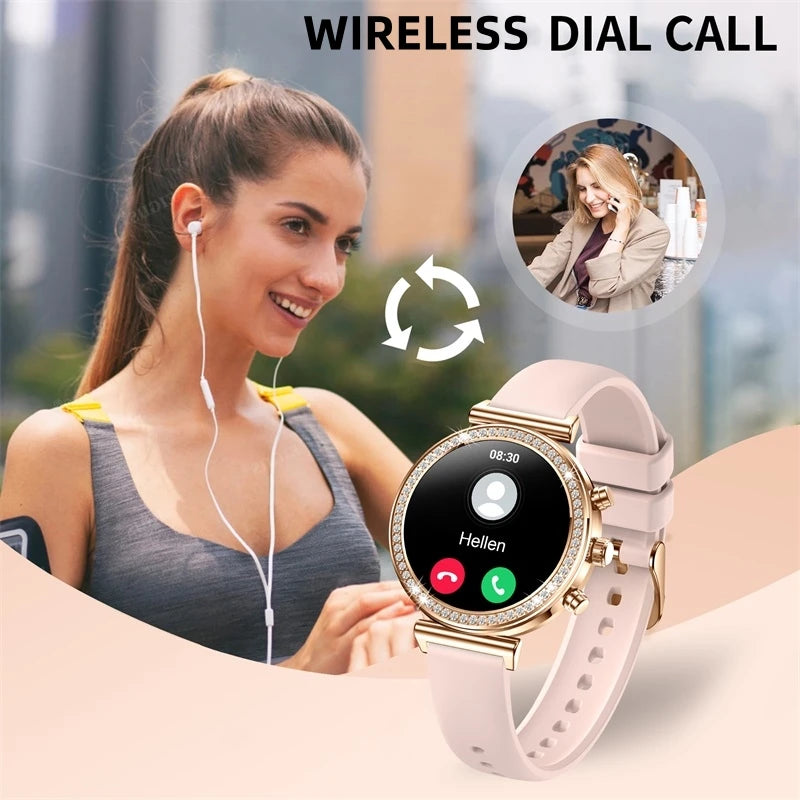 INNOFOVO Ladies Smartwatch With Calls And Messages iPhone Android Compatible