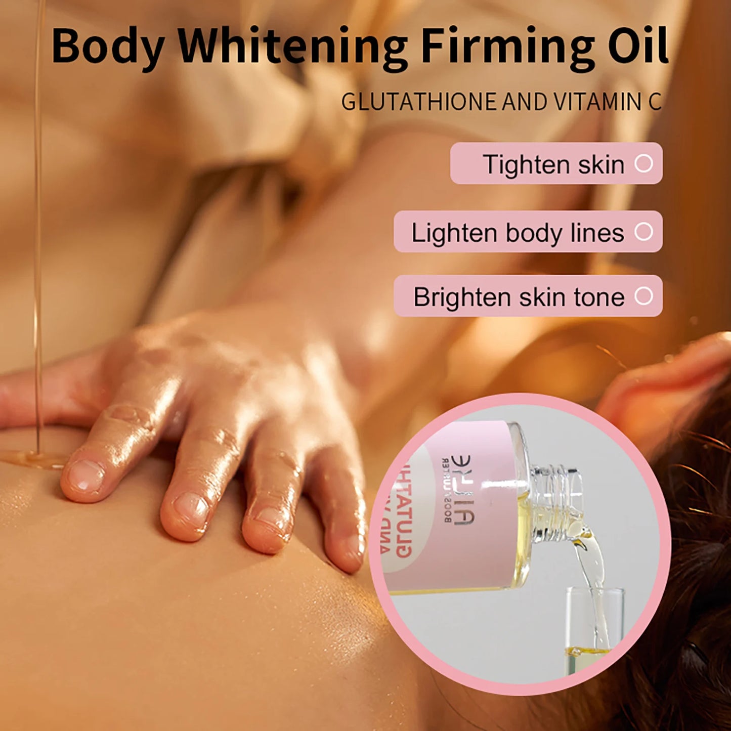 AILKE Vitamin C Moisturizing Whitening Massage Oil for Skin Types
