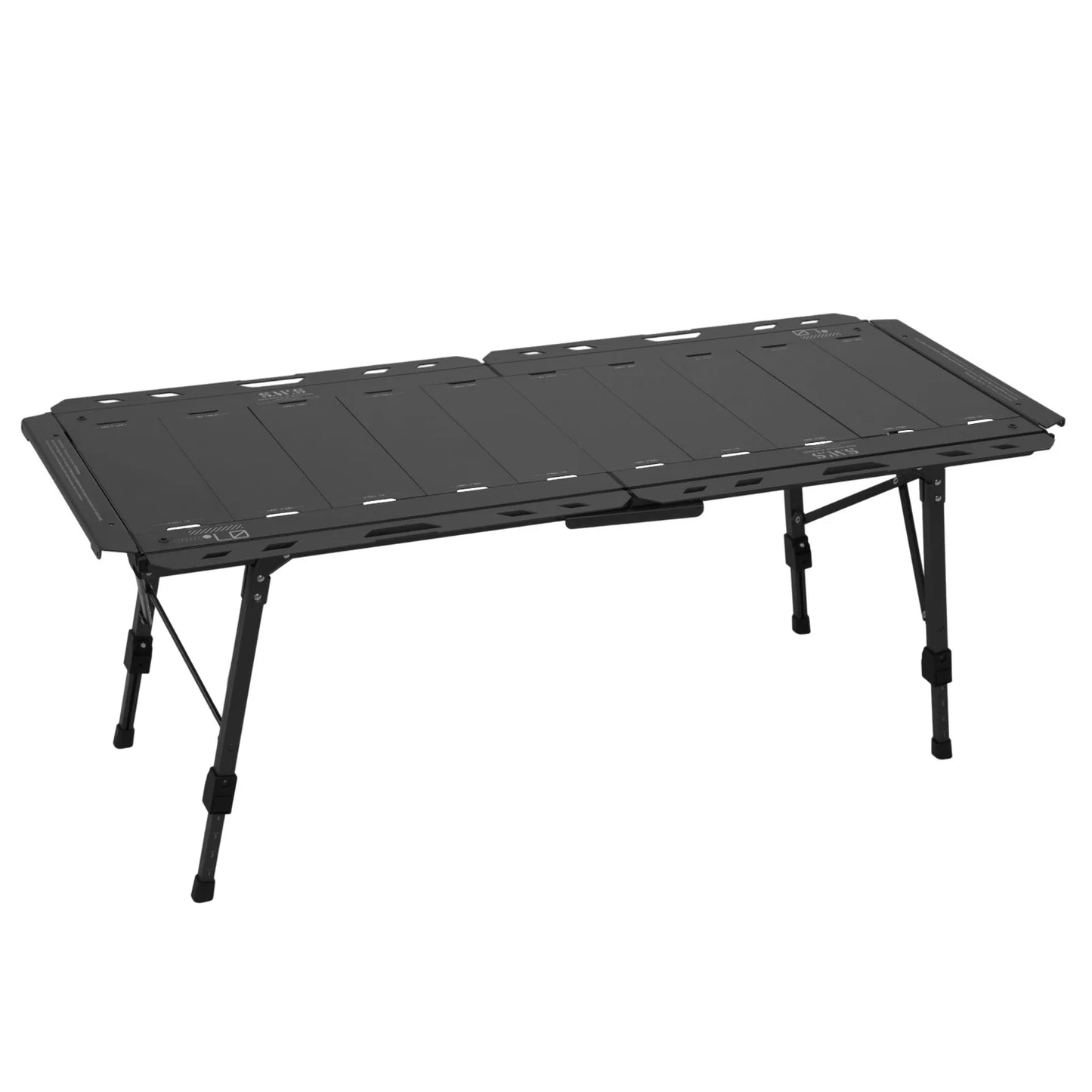 Foldable Camping Table with Adjustable Height Legs 120kg Load Capacity Carry Bag