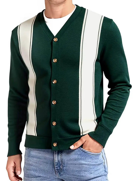 Men's Casual Knitted Cardigan Sweater for Daily Wear