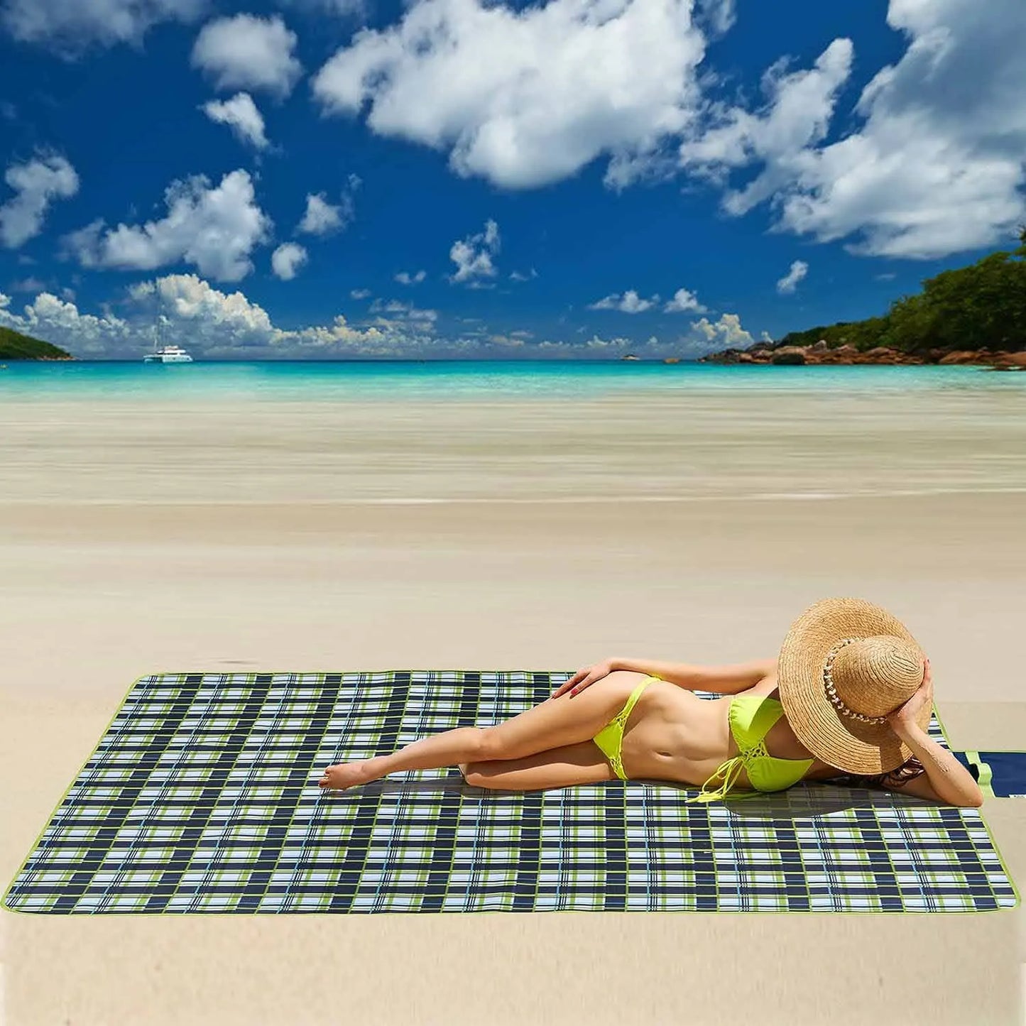 NONECN Waterproof Outdoor Picnic Mat Folding Camping Beach Blanket