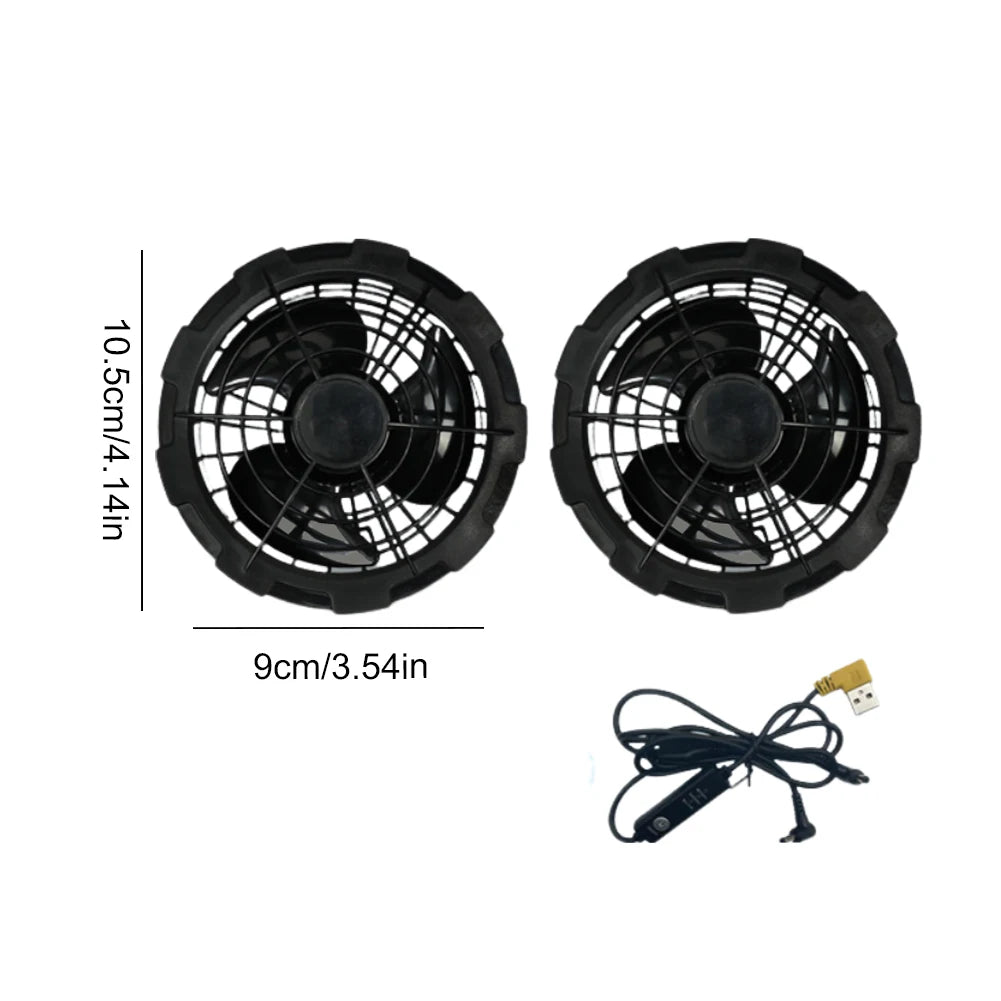 Wearable Cooling Vest With Air Circulation Fan For Outdoor Work