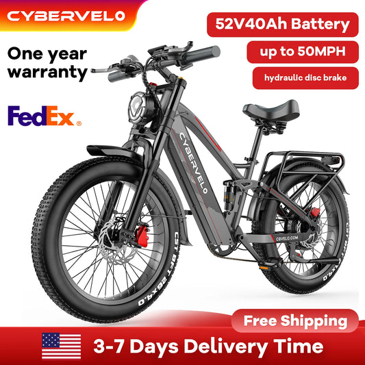 CYBERVELO EK9 5000W Off-Road Electric Bike Fat Tire