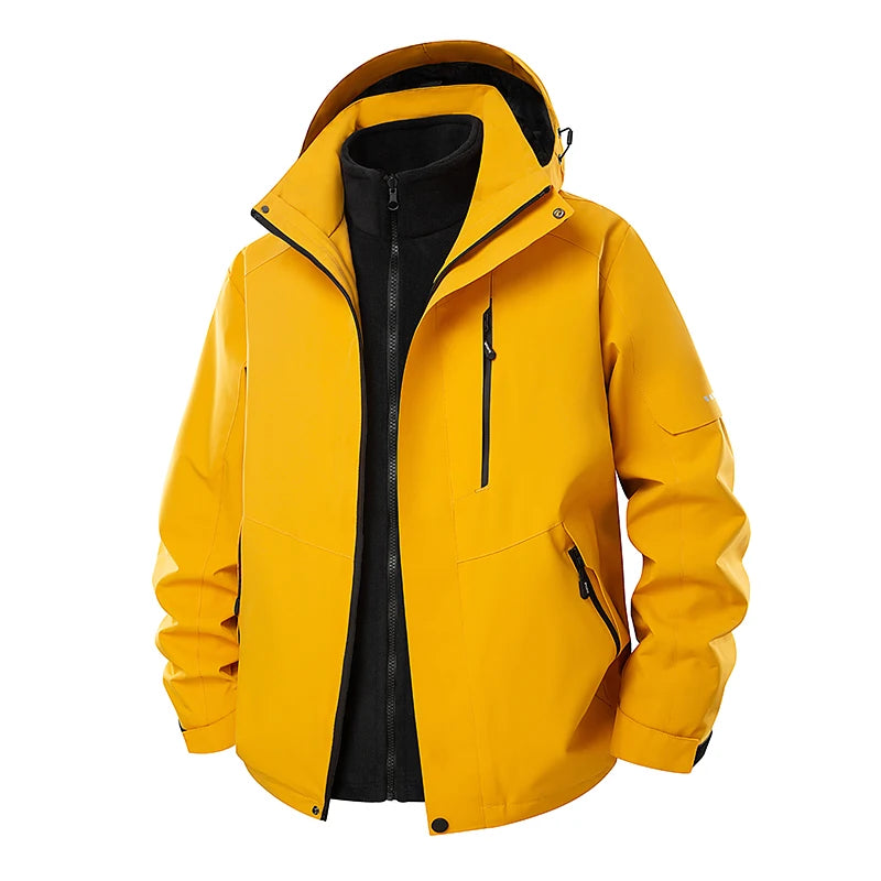 OTIKKC Waterproof Windproof Three In One Thermal Outdoor Jacket