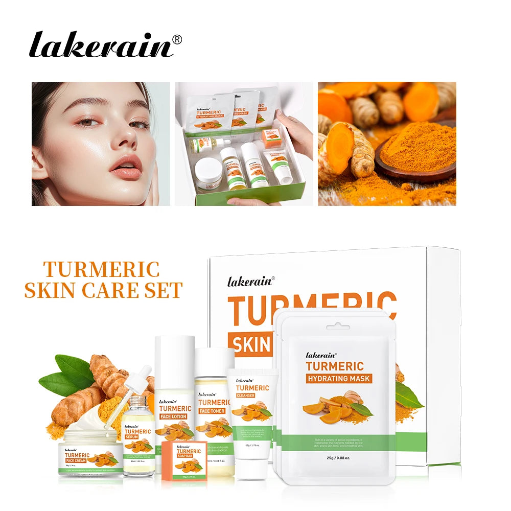 Ibcccndc Turmeric Skin Care Set Brightening And Nourishing Routine