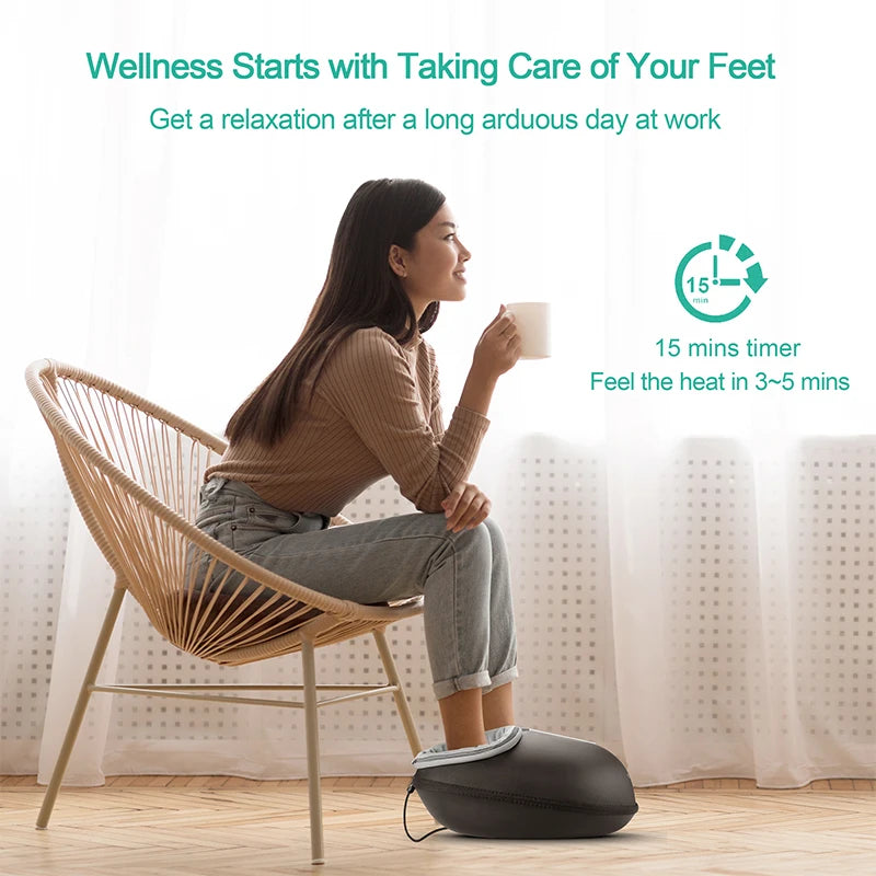 Medcursor Shiatsu Foot Massager With Heat And Relaxing Roller