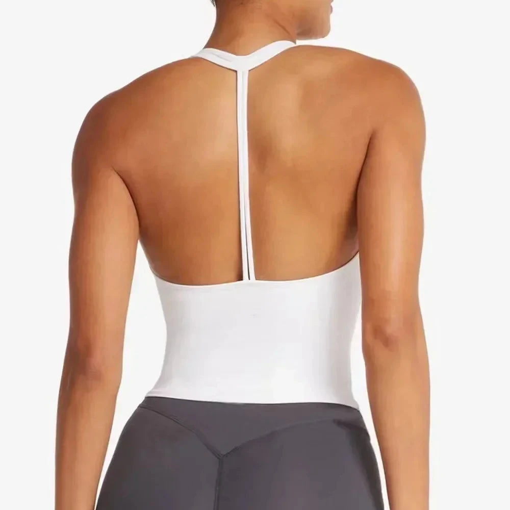 Women Yoga Chest Pad Sports Bra And Shorts Fitness Wear