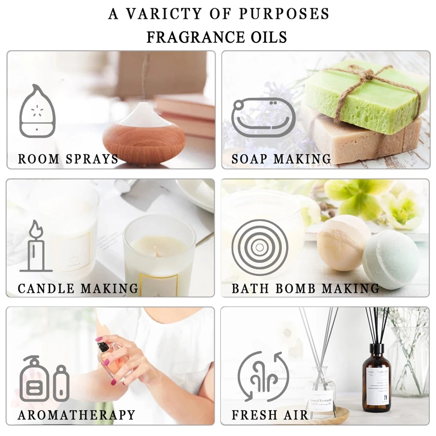 PHATOIL Nine Fragrance Oil Gift Set Assorted Scents