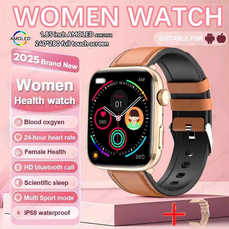 AI Smart Diagnosis Watch HRV PPG Blood Pressure Health Monitor NFC IP68