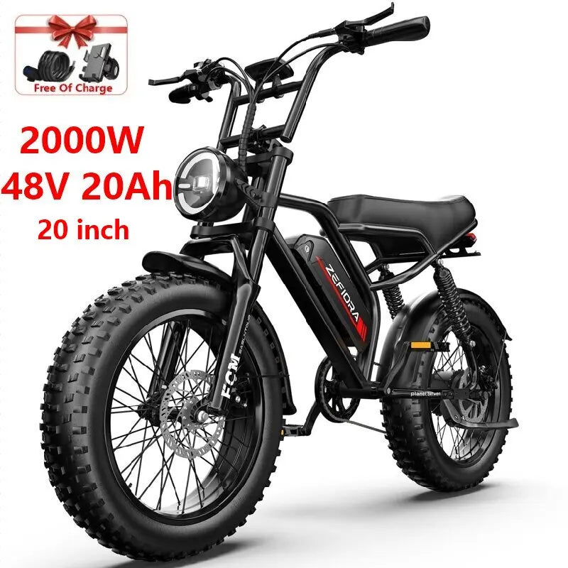 ZEFIORA Wild Beast Electric Bike UL2849 48V Front Brake