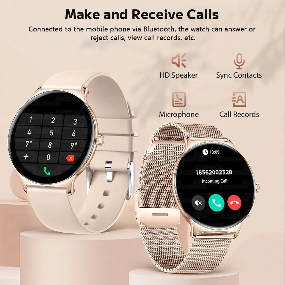 Hiwego Women Ultra Thin Smart Watch With Always On Display