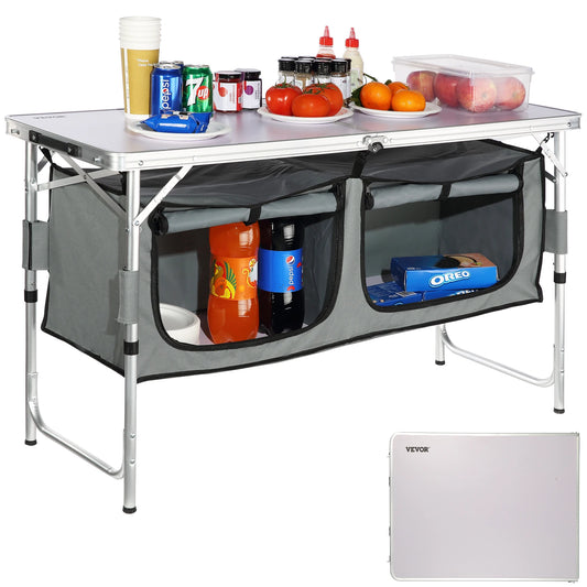 VEVOR Camping Kitchen Table Portable Folding Outdoor Table