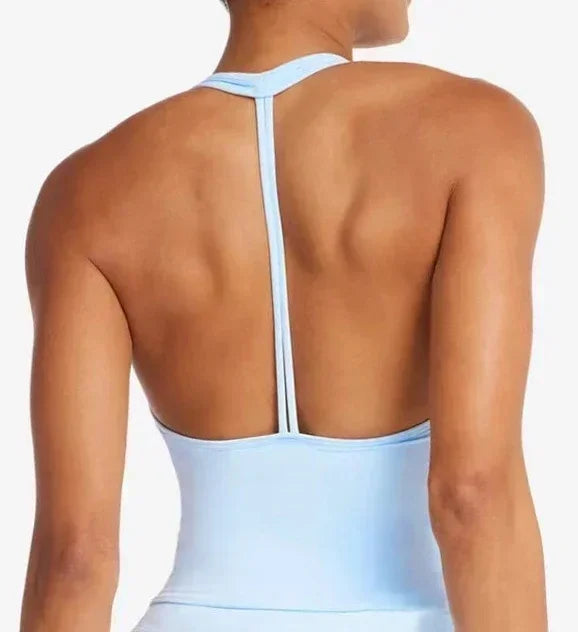 Women Yoga Chest Pad Sports Bra And Shorts Fitness Wear