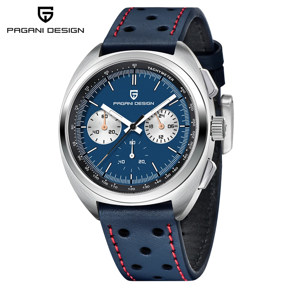 PAGANI DESIGN Men's Sapphire Quartz Chronograph Luxury Wristwatch