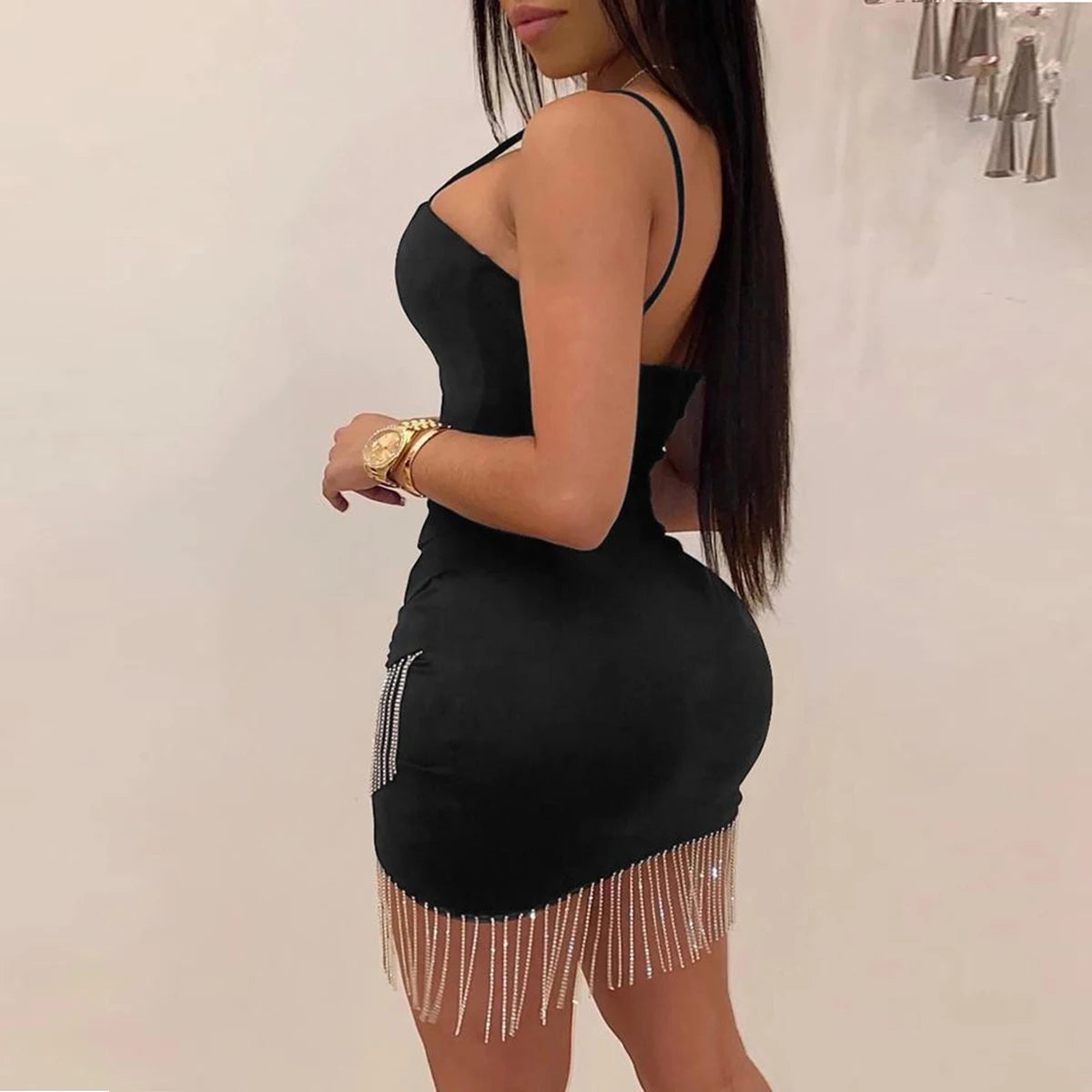 Slim Cross Women Slip Dress Summer Fashion Knit Polyester