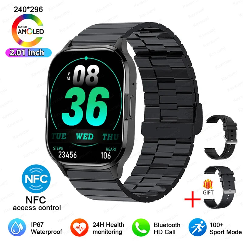 Ultra Thin Smartwatch With Bluetooth Calling And Health Tracking