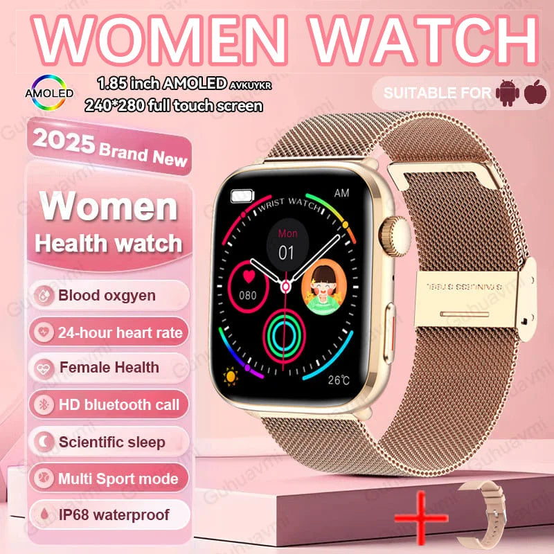 AI Smart Diagnosis Watch HRV PPG Blood Pressure Health Monitor NFC IP68