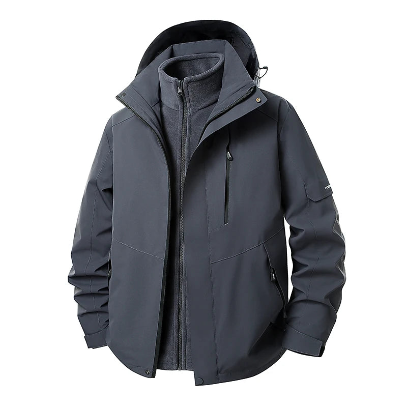 OTIKKC Waterproof Windproof Three In One Thermal Outdoor Jacket