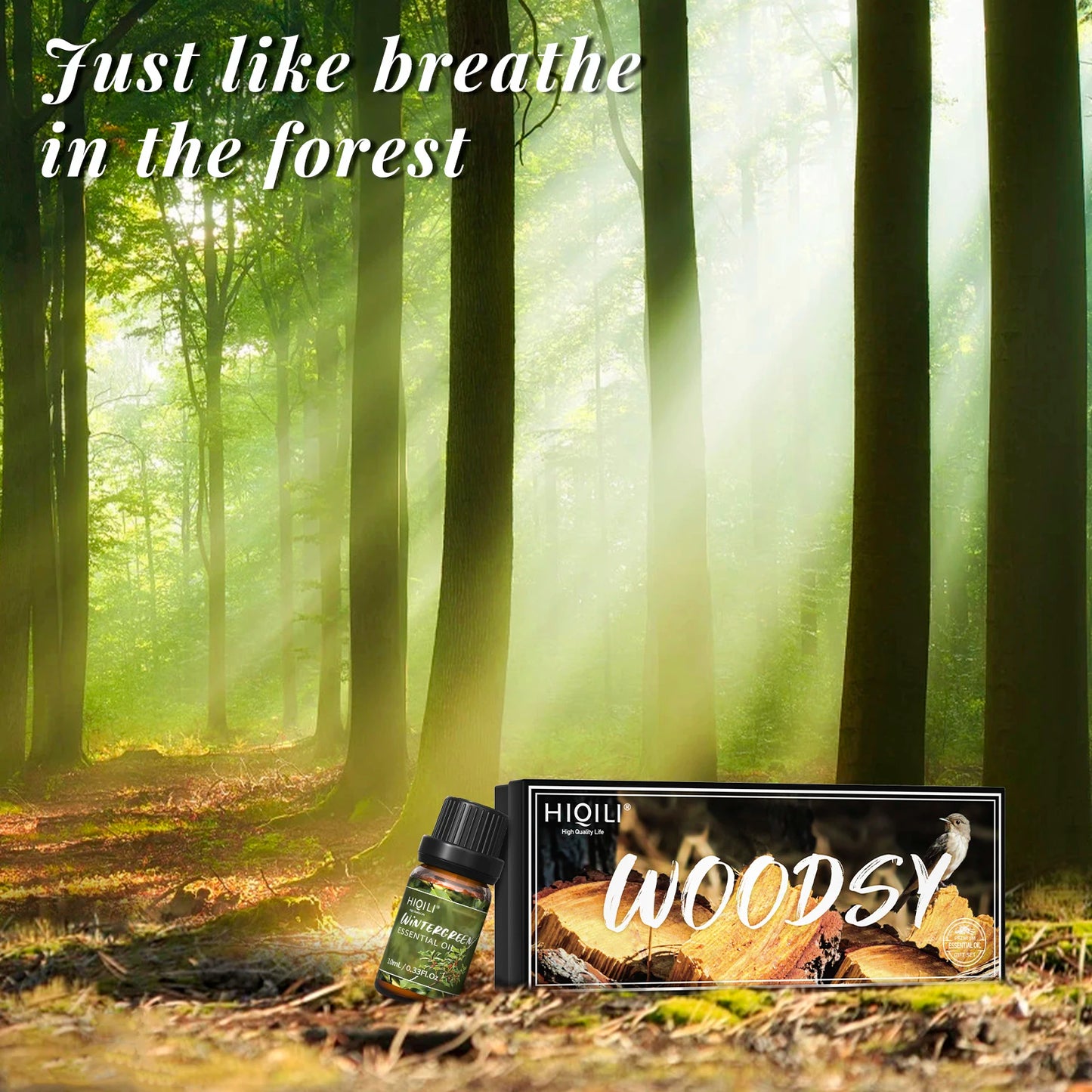 HIQILI Fragrance Oil Set 6 Piece Pure Essential Oils Diffuser