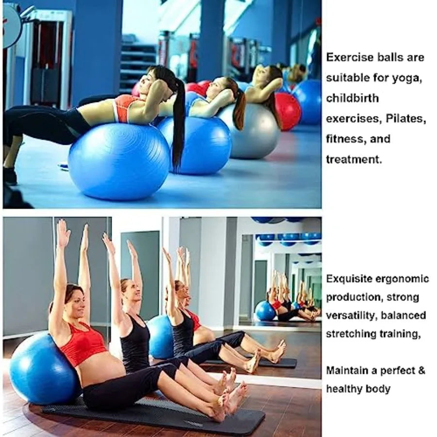 Explosion Proof Yoga Stability Ball With Pump For Fitness Training
