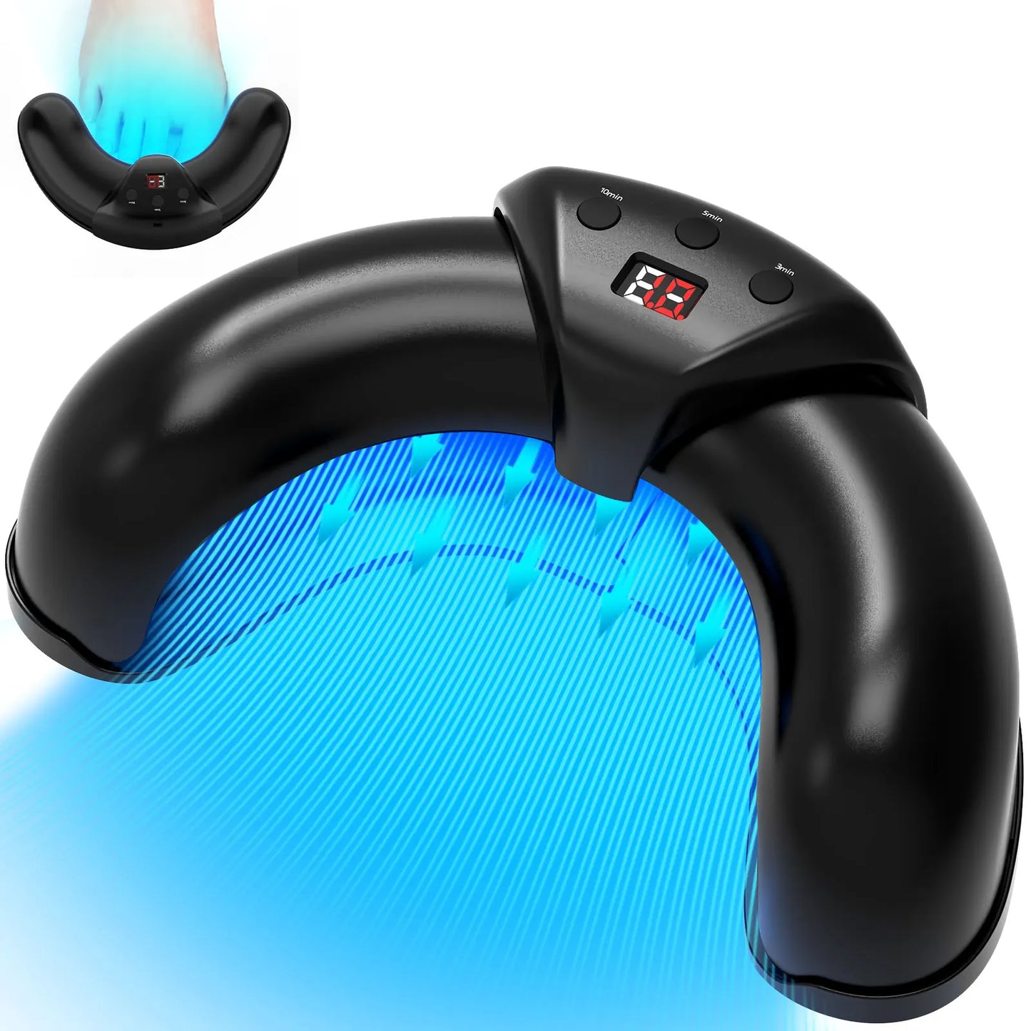 KTS Fungal Nail Laser Device Repair Fast Nails Fungus Onychomycosis Repair Toenail Fingernail Removes Nail Fungus Foot Care