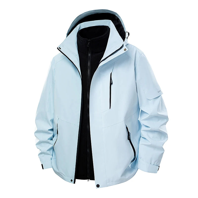 OTIKKC Waterproof Windproof Three In One Thermal Outdoor Jacket