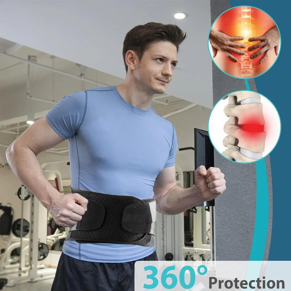 Back Brace for Lower Back Pain Relief,Herniated Disc,Breathable Back Support Belt for Men Women,Lumbar Support Belt for Arthriti