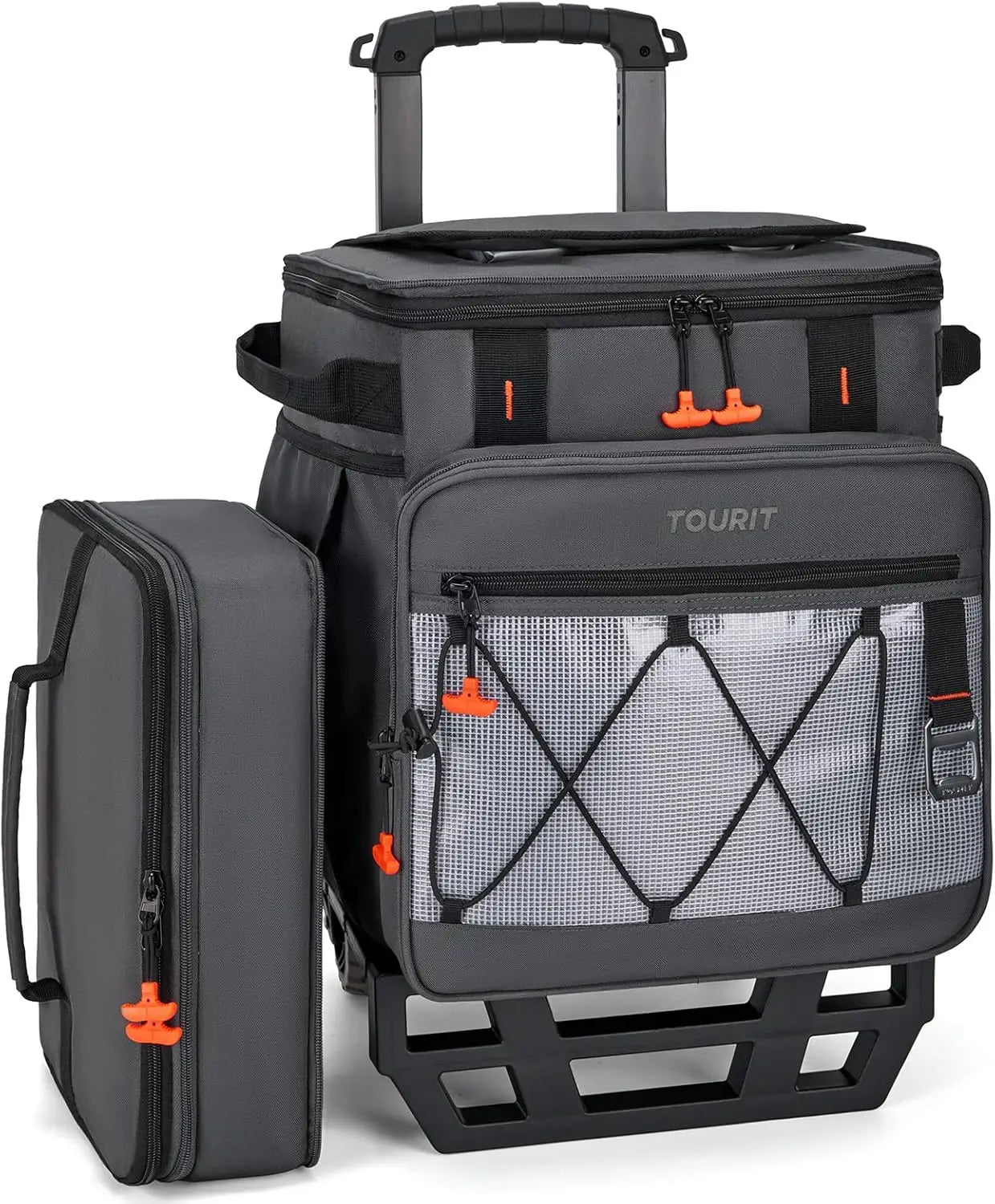 Rolling Cooler With Wheels And Detachable Double Deck For Outdoors