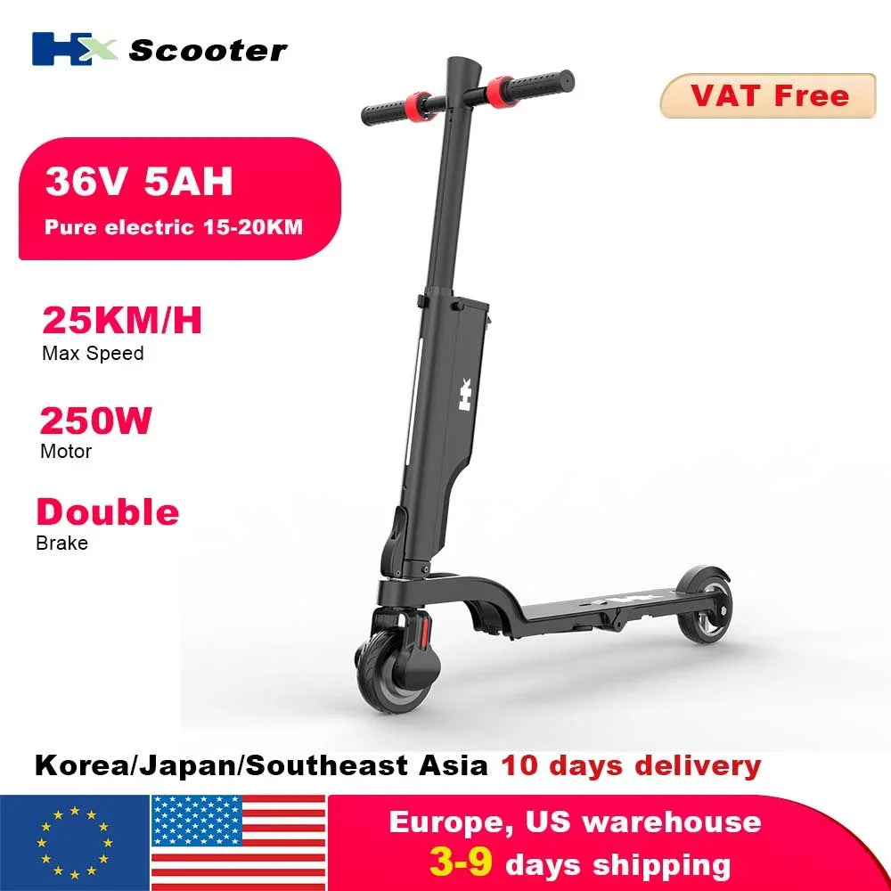 HX X6 Foldable Electric Scooter 350W 25KmH 75kg Capacity