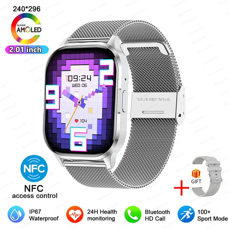 Ultra Thin Smartwatch With Bluetooth Calling And Health Tracking