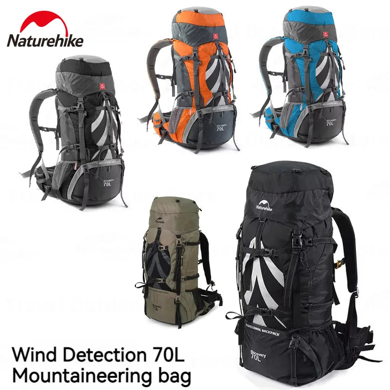 Naturehike Outdoor Hiking Backpack Rainproof With Rain Cover