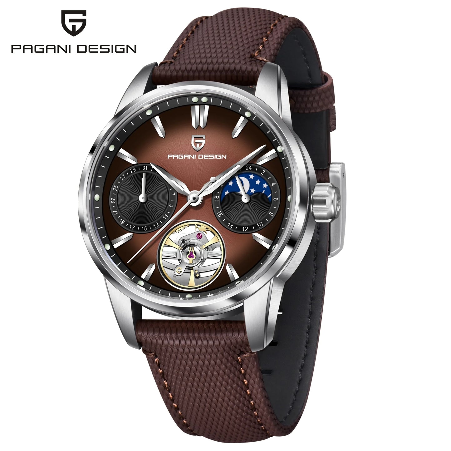 Pagani Design E3255Y Mechanical Calendar Watch For Men