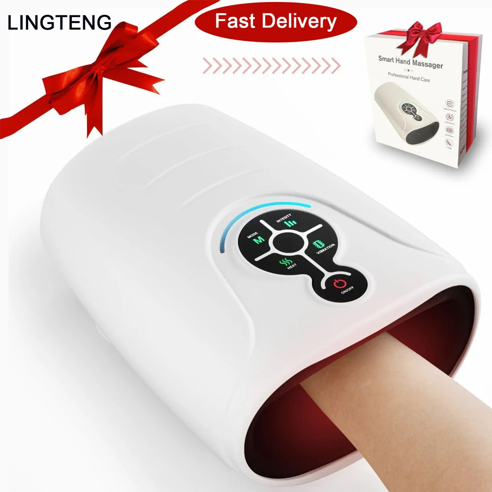 LINGTENG Heated Cordless Hand Massager for Relaxation and Pressure Relief