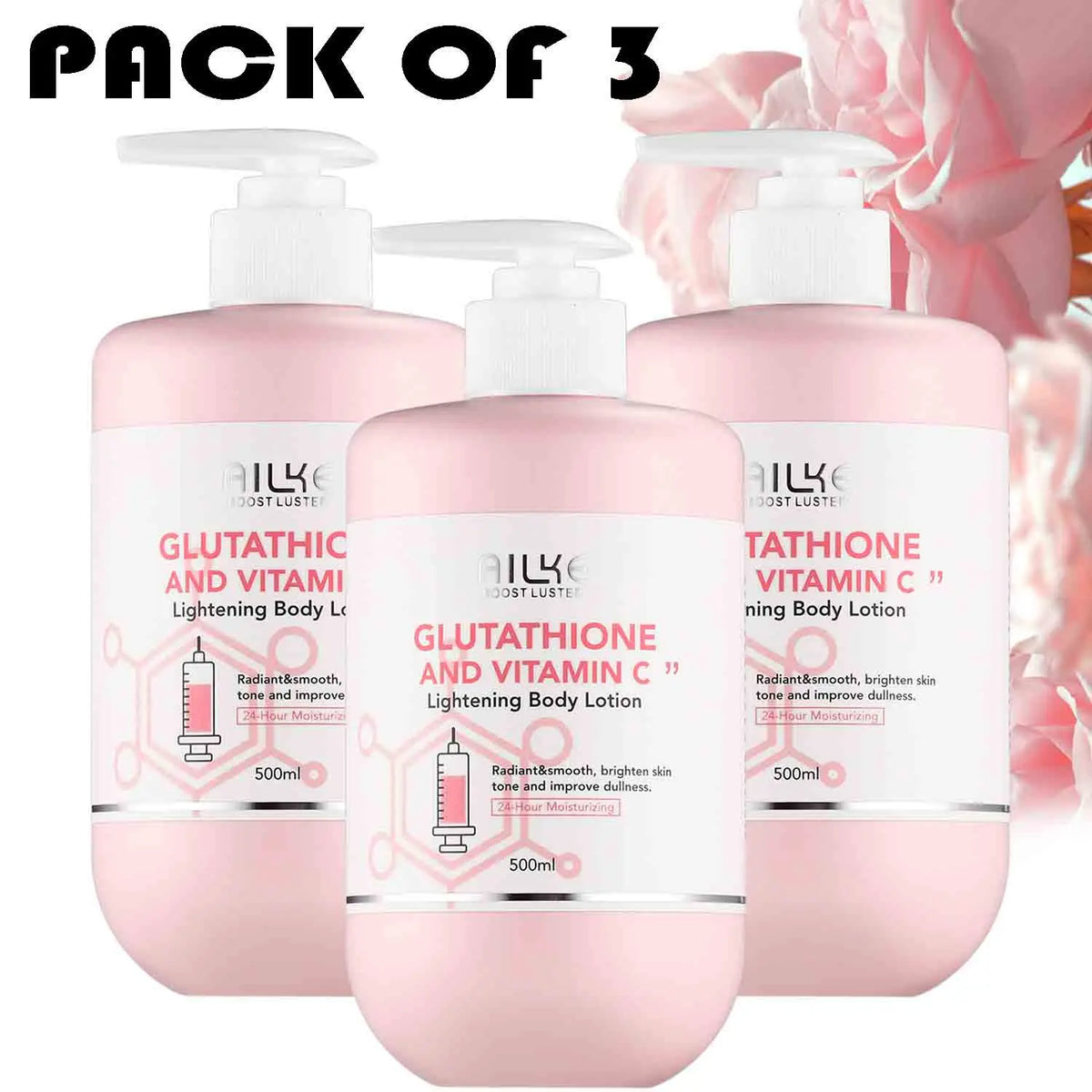 AILKE Vitamin C With Glutathione Brightening Body Lotion