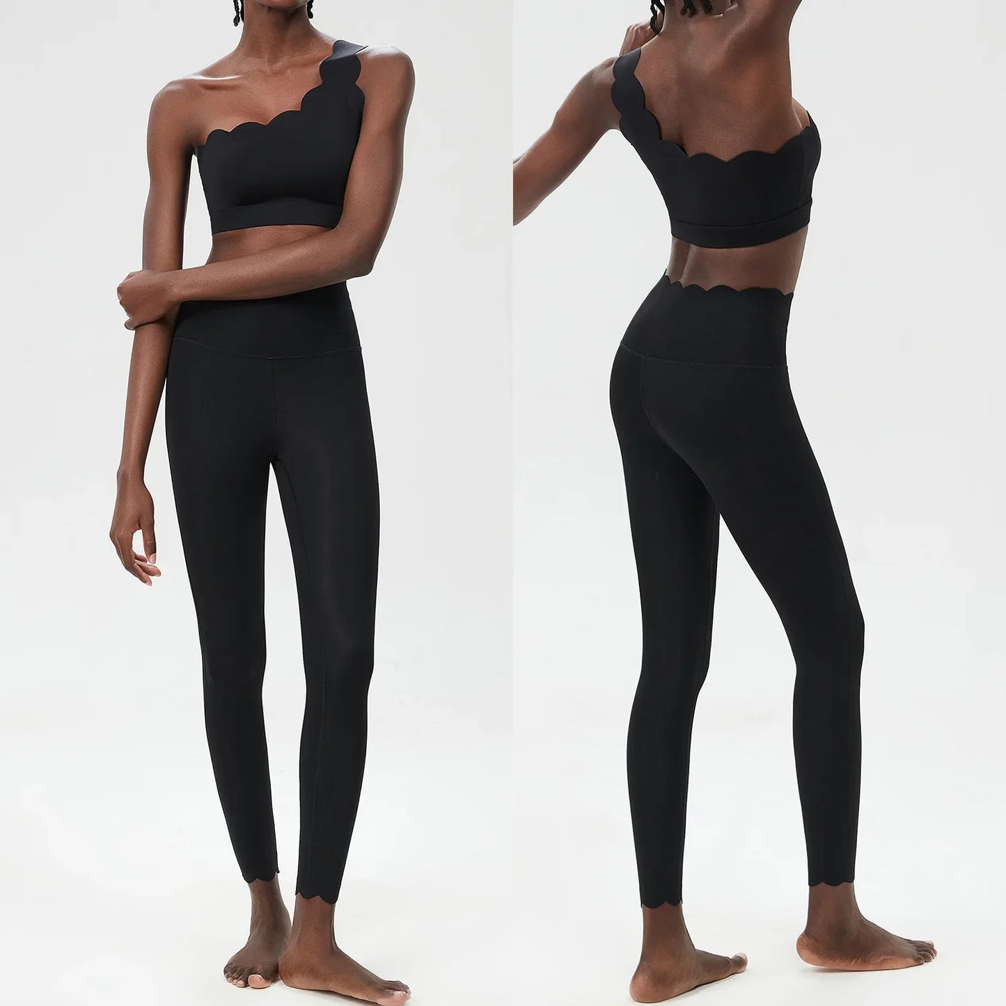 Women Two Pieces Fitness Yoga Set Buttery Soft Running Gym Suit Breathable Quick Dry Sportswear Female Strwetchy Workout Clothes