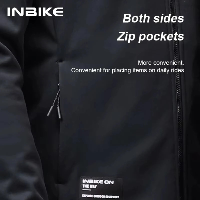 INBIKE Men's Windproof Thermal Soft Shell Cycling Jacket