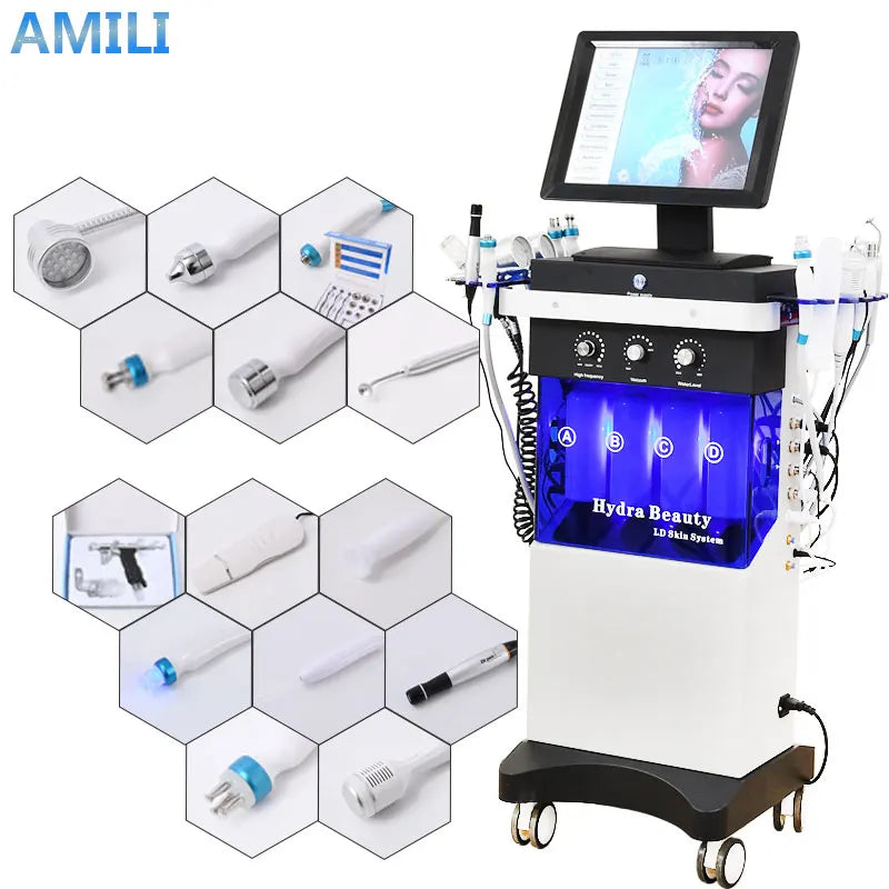 AmiliBeauty 14in1 Hydro Facial Machine Hydradermabrasion