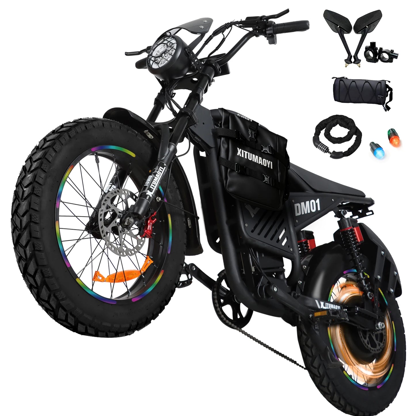 Baolujie DM01 60V 30Ah Electric Bicycle E-Bike 42MPH