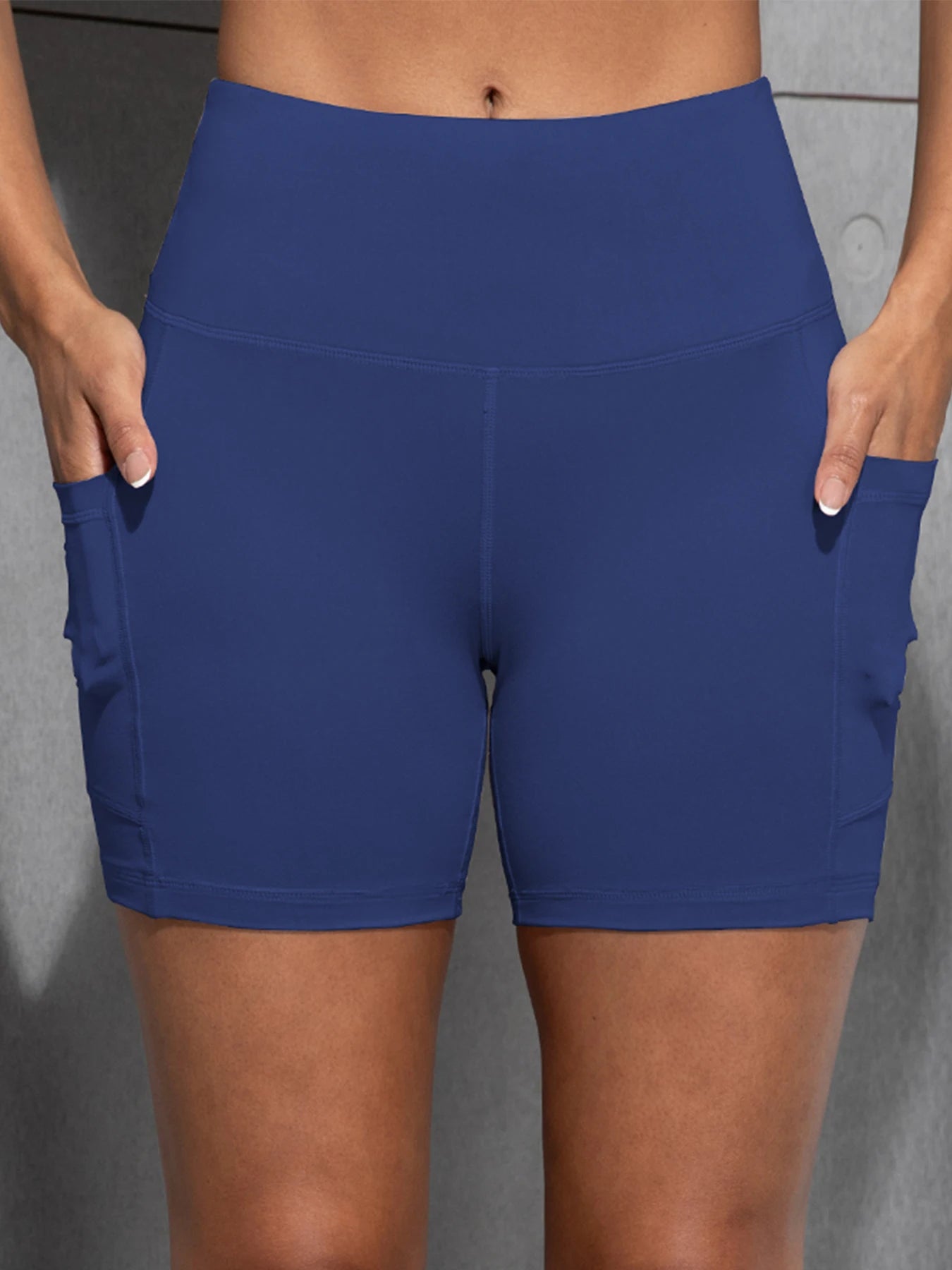CHRLEISURE Yoga Shorts Pockets High Waist Butt Lifting Fitness