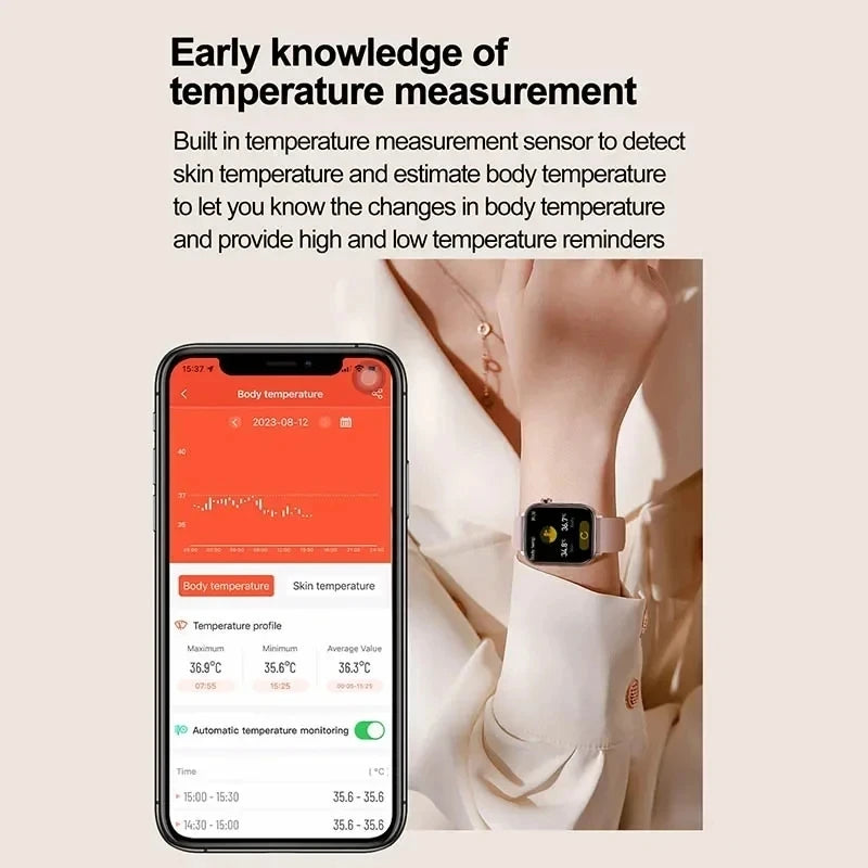 ECG PPG Smart Watch Health Tracker Blood Pressure Lipids