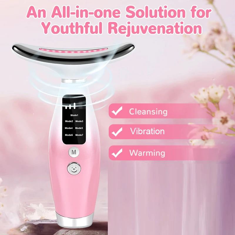 Cloud Prime Face Neck Massager Household Lifting And Firming Facial Electric Introduction Lifting And Firming Beauty Massage Face Care Tools For Christmas And New Year Gifts